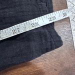 Quince Organic Cotton Gauze Wide Leg Pants Black Size L Hi Rise Photo 9