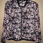About A Girl Semi Sheer Floral Jacket Photo 1