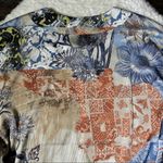 Chico's Chico’s Silky Mixed Floral Print Open Front Cardigan Photo 7