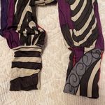 Rochelle Rodriguez Clothing vintage long sleeve wide cuff multicolor wrap dress. Photo 8