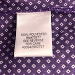 Apt. 9  Womens  Button Down Blouse Size 1X Lavender Diamond Print Casual Flowy Art Photo 6