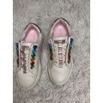 Kurt Geiger London White Pink Gem Heart Embellished Sneakers Women 5.5 Youth 3 Photo 1