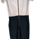 Ted Baker  Toriil Ruffled Cold-Shoulder Jumpsuit Black / Gray‎ Size 0 / US 2 Photo 11