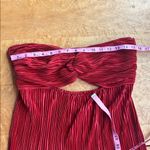 Hello Molly LIVING UPTOWN PLISSE STRAPLESS MINI DRESS RED size 10 Photo 11