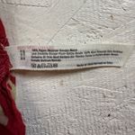 Intimately Free People Tank Top XS Red Floral Lace Trim Ruffle Hem Bohemian Photo 3