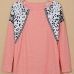 Lovey’s Boutique NEW Pink Leopard Snakeskin Top Photo 2
