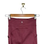 Lululemon Invigorate High Rise Tight 25" Sz 2 Heathered Mulled Wine W5CQLS Photo 5