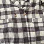 ASOS New, DESIGN linen check double breasted suit blazer in check in multi, Sz 6 Photo 11