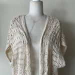 Women's Charming Vintage Cream Lose Knit Kimono Size M Size M Photo 1