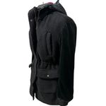 EDEN SOCIETY Faux Fur Wooly Coat Stitchfix Cinch Waist Jacket Black NWT Medium Photo 1