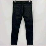 ZARA  Woman Premium Denim Black Skinny Distressed Jeans Size‎ 8 Photo 6