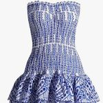 Blue Strapless Dress Size M Photo 1