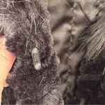 Adrienne Landau Womens Black Faux Fur Long Vest Pockets Lined Size Medium Photo 6