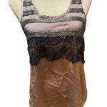 Miss Me Large Lace Brown And Black Top Y2K Photo 0