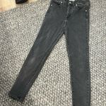 Madewell 10” High-Rise Skinny Crop Black Wash Jeans Size 29 Photo 1