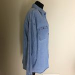 Mountain Lake Vintage Denim Shirt with Embroidered Bear Photo 4