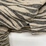 LNA  Aritzia Tan & Black Animal Print Hoodie Sweatshirt Womens S Striped Cropped Photo 3