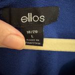 Ellos Plus French Terry Zip Pocket Tunic Dress Size L 18/20 Cobalt Blue Photo 3