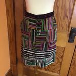 Anthropologie  Odille bright striped velvet skirt Photo 10