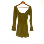 House Of CB MISTRESS ROCKS Olive Long Sleeve Cutout Mini Dress XS Photo 2