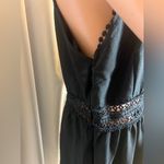Women’s Mini Lace, Ruffles, Black, Size XL Dress Lined With Adjustable Straps Black Photo 5