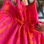 Anthropologie ZOA silk coverup tunic swimsuit beach colorful adjustable kimono dress floral Photo 2