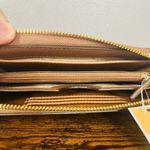 Michael Kors  Jet Set Medium Phone Wallet Brown MK Logo Leather NWT Photo 2