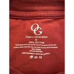 Organic Generation 100% Cotton Red Wild West Rodeo Cropped T Shirt Size Medium Photo 3