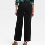 Knox Rose Women's High-Rise Wide Leg Corduroy Pants in Black Sz. 16 Normcore Photo 1