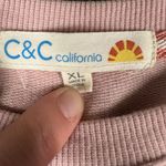 C & C California Womens XL Pink Chrissy Graphic Sunsets Knit Top‎ Long Sleeve Photo 5