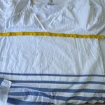 Tommy Bahama  Blue and White Striped Women's Top L Photo 5