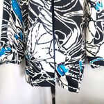 Maggie Barnes Abstract Design Open Front Blazer Jacket Plus 2X Photo 2