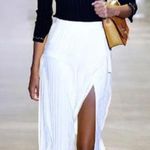 Altuzarra Mayumi white pleated side tie skirt Size 4 Photo 4