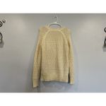 Vince Yellow and White Long Sleeve Knit Sweater Small S Photo 3