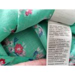 Hollister  Women's Beach Summer Crop Tank Top Size (S) Green Floral Open Back Photo 9