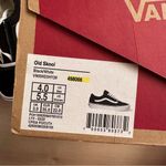 Vans Old Skool School Black White Classic Shoes Suede Canvas Upper M 4 W 5.5 Photo 3