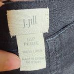 J.Jill Women Linen Skort short skirt Black Size 14 petite Photo 3
