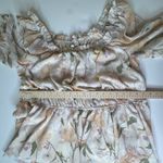 Cato  Floral Peasant Blouse Size 18/20W Milkmaid Cottage Tiered Feminine Boho Photo 8