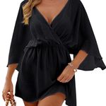 Black Bell Sleeve Swim Coverup Size M Photo 3