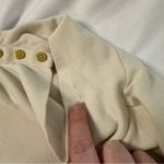 J.Crew Perfect Fit Ribbed Cream Long Sleeve Turtleneck Neck Buttons Preppy sz S Photo 3