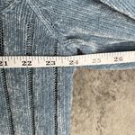 Alfred Dunner  Zip-Up Chenille Collared Cardigan Women’s L Light Blue Cable Knit Photo 7