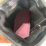 BOC Born Ankle Bootie 10 Black Leather Side Zip Double Buckle Western Goth Biker Photo 6