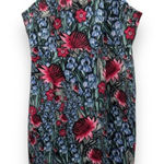 ASOS  Purple Pink Green Floral Print Sleeveless Sheath Midi Dress Size‎ 14 Photo 0