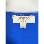 Umgee Women's Bohemian Layered Ruffle Sleeve Blouse Tunic Top Cobalt Blue Small Photo 1