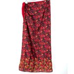 Anthropologie Vintage S M L Y2K RARE Long Wrap Skirt boho paisley Maxi Cover Up Photo 4