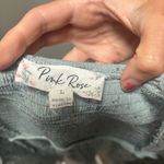 Pink Rose Green Floral Dress Photo 5