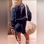 Free People #257 NWT Seeing Double Set in Midnight Navy Photo 3