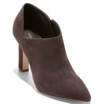 Cole Haan New! Vestry Pointed Toe Booties in Dark Chocolate Suede Sz 8 $150 Photo 3