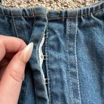 Lone Star medium wash blue denim cropped tank top size S Photo 3