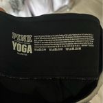 PINK - Victoria's Secret PINK by Victoria's Secret VS Yoga Rhinestone Waistband Black Leggings Sz Medium Photo 4